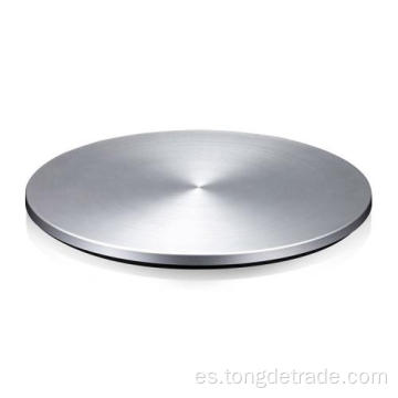 Disco plateado estampado de metal de forma redonda de acero galvanizado